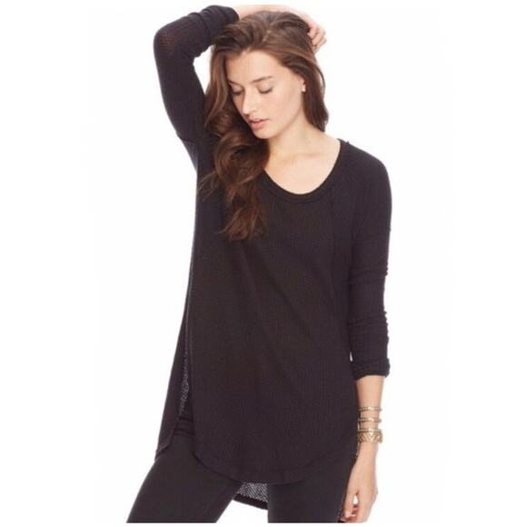 Free People Ventura High Low Thermal Tunic Top Size Small - Picture 1 of 9